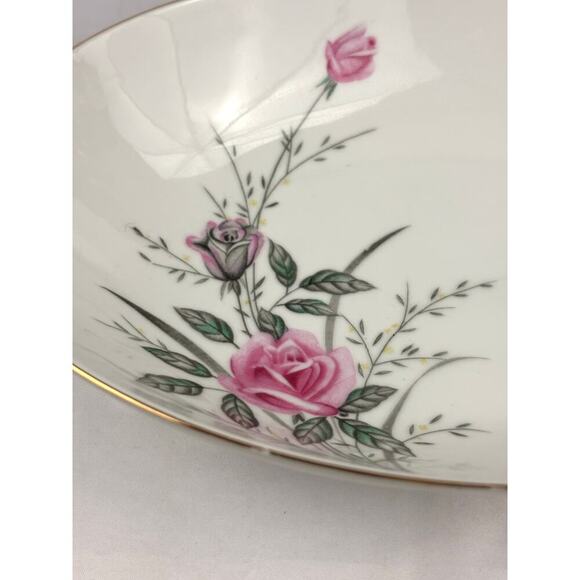 VTG Oval Serving Dish Vegetable Bowl Golden Rose Fine China of Japan 10" Long - Picture 4 of 14